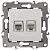 ЭРА 12-3109-01 Розетка информационная+телефонная RJ45+RJ11, 12, белый