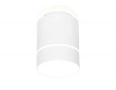 Ambrella  TN256 WH/S белый/песок LED 4200K 7W D80*135 накладной светодиодный точечный светильник