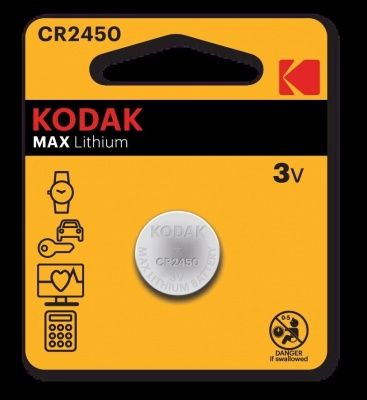 Kodak МАХ CR2450-BL1 батарейка литиевая