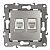 ЭРА 12-3109-15 Розетка информационная+телефонная RJ45+RJ11, 12, перламутр