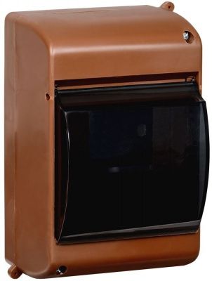 IEK KREPTA 3 Корпус пластиковый КМПн 2/4 IP30 дуб (1/  /54/ 432)