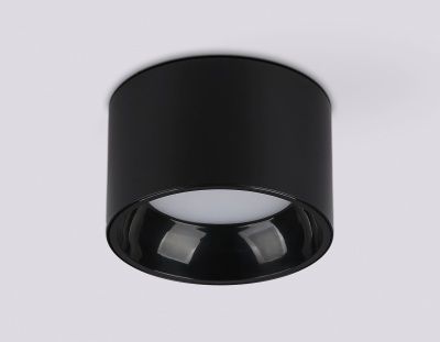 Ambrella TN52894 SBK/GBK Светильник накладной точечный черный песок/черный глянец GX53 max 12W D97*60
