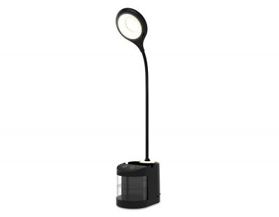 Ambrella DE562 BK черный LED 4200K 4W Настольная светодиодная лампа со встроенной аккумулятороной батареей и органайзером