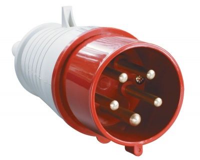IEK Вилка перенос. ССИ-025 32А-6ч 380В 3P+PE+N IP44