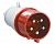 IEK Вилка перенос. ССИ-025 32А-6ч 380В 3P+PE+N IP44