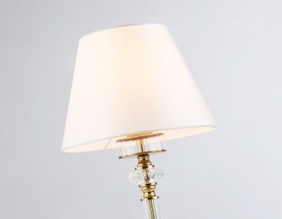 Ambrella LH71027 BS/W Светильник настольный латунь/белый E14 max 40W D260*505