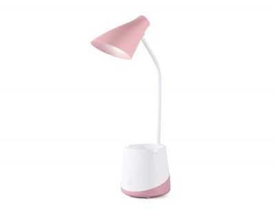 Ambrella Светильник светодиодный настольный DE565 PI/WH розовый/белый LED 3000-6000K 5W