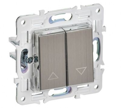 IEK SKANDY SK-V15-0-10-K50 Выключатель жалюзи 10А SK-V12N металл никель