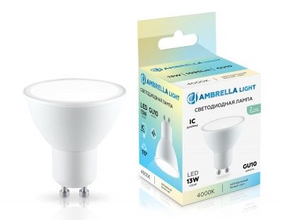 Ambrella 181304 Лампа светодиодная LED MR16 13W IC GU10 4000K 175-265V