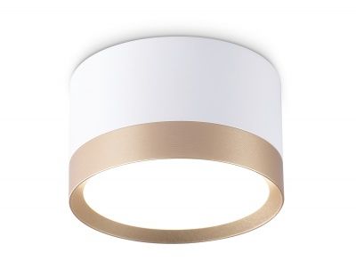 Ambrella TN52355 WH/GD Накладной точечный светильник GX53 белый/золото GX53 max 12W D82*50