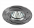 ЭРА KL43 SL /1 св-к литой  "алюминевый " MR16,12V/220V, 50W  серебро (100/2100)