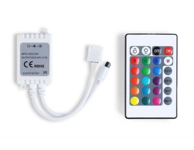 Ambrella Контроллер для светодиодных лент RGB с инфракрасным пультом 6A 12V 72W/ 24V 144W GS11201 (CR2025)