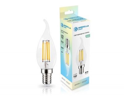 Ambrella 351124 Лампа светодиодная Filament LED CF35 11W E14 4000K 220-240V