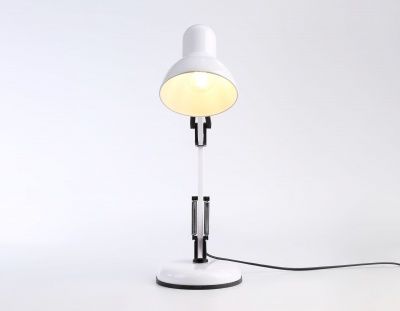 Ambrella настольный светильник с выключателем DE7713 WH белый E27 max 40W