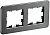 IEK BRITE BR-M22-M-01-K48 Рамка 2-мест. РУ-2-1-Бр металл титан RE (1 / 5 / 100)