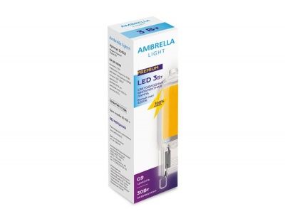 Ambrella G9-3W-4200K Ламп. светод-ная капсула 220-230V Filament 3W 4200K - нейтр. бел. свет