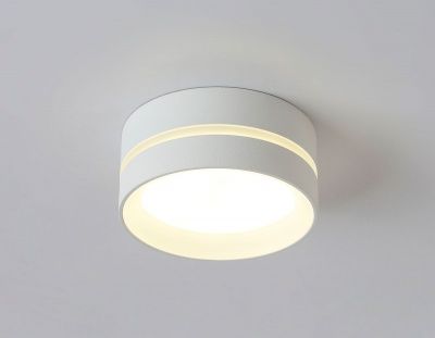 Ambrella Накладной точечный светильник GX53 с акрилом TN5391 SWH/FR белый песок/белый матовый GX53 IP44 D85*55