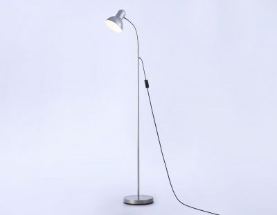 Ambrella Светильник напольный с выключателем на проводе TR97658 SL серебро E27 max 40W D140*1450