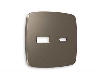 Ambrella Volt OP6410 Лицевая панель OMEGA (Темная бронза матовый) для розетки 2USB тип A+C QUANT