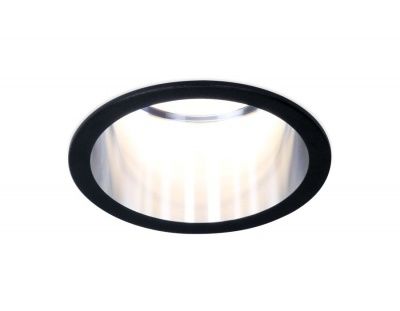 Ambrella  TN212 BK/CH черный/хром GU5.3 D68*50 встраиваемый точечный светильник 