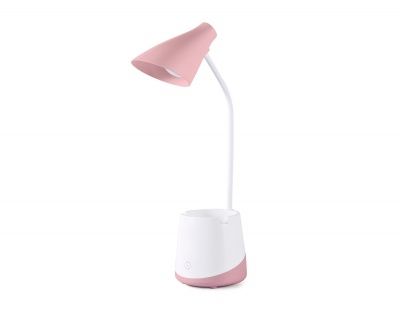 Ambrella Светильник светодиодный настольный DE565 PI/WH розовый/белый LED 3000-6000K 5W