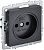 IEK BRITE BR-R10-10-K02 Розетка 1-местная без заземления без защитных шторок 10А РС10-1-0-БрЧ черный (1 / 10 / 100)