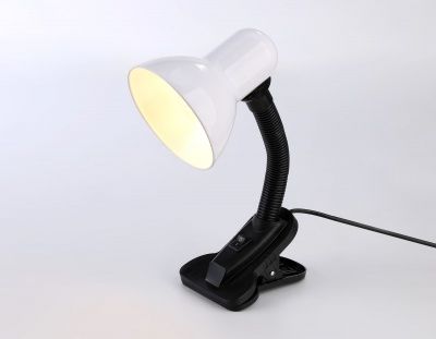 Ambrella настольный светильник с выключателем DE7707 WH белый E27 max 40W