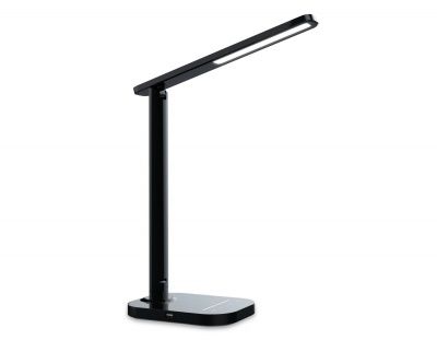 Ambrella DE445 BK черный LED 3000-6400K 7W Светодиодная настольная лампа с USB портом и таймером