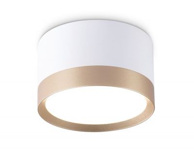 Ambrella TN52355 WH/GD Накладной точечный светильник GX53 белый/золото GX53 max 12W D82*50