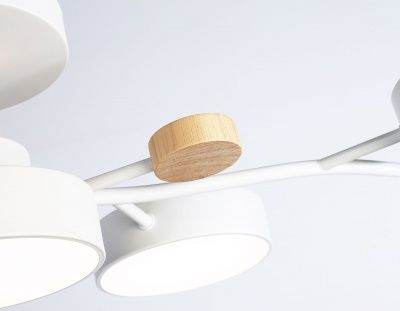 Ambrella Подвесной светодиодный светильник FL4834/5 WH белый 3000K-6400K 70W 830*400*160 (ПДУ ИК)