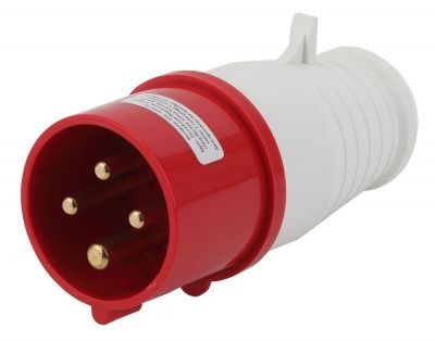 ЭРА V-16-3P-PE-IP44 Вилка переносная 014 3Р+РЕ 16А 380В IP44 (10/120/2160)