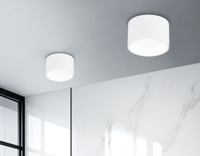 Ambrella TN52892 SWH/GWH Светильник накладной точечный белый песок/белый глянец GX53 max 12W D97*60