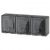 ЭРА 11-2406-03  Розетка 3х2P+E IP54, шторки, 16A-250В, ОУ, серый (5/50/800)