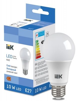 IEK LED LL-I-A60-10-230-65-E27 Лампа светодиодная груша 950lm 6500K (хол дн свет) (1/ 10 /100/ 2100)