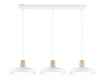 Ambrella FL4840/3 WH/WD Светильник светодиодный подвесной белый/дерево 72W 3000-6000K 550*200*800 (без ПДУ)