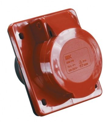 IEK Розетка встр. ССИ-414 16А-6ч 380В 3P+PE IP44