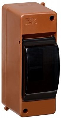 IEK KREPTA 3 Корпус пластиковый КМПн 2/2 IP30 дуб (1/ 20 /100/ 800)
