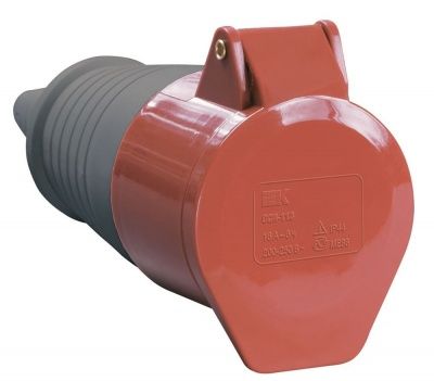 IEK Розетка перенос. ССИ-225 32А-6ч 380В 3P+PE+N IP44