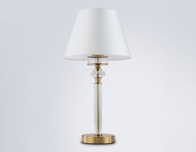 Ambrella LH71027 BS/W Светильник настольный латунь/белый E14 max 40W D260*505