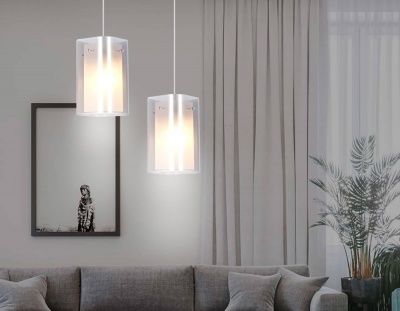  Ambrella Подвесной светильник TR3682 CH/SM/FR хром/дымчатый/белый матовый E14 max 40W D110*950