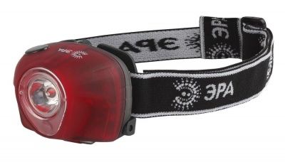 ЭРА Фонарь GB-502  Налобный 3W LED, аварийный сигнал, 3хААА, 4 режима, бл. (25/100/800)