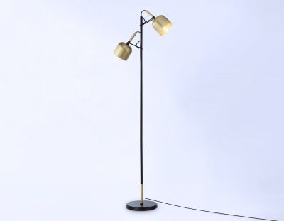 Ambrella Светильник напольный с выключателем на проводе TR97125/2 GD/BK золото/черный E27*2 max 40W D130*223*1460