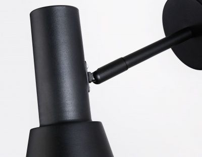 Ambrella Светильник настенный с выключателем TA13129 BK черный GU10 max D85*L150*H240