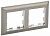 IEK BRITE BR-M22-12-4-K23 Рамка 2-мест. РУ-2-Бр хром/никель (1 / 10 / 100)