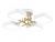 Ambrella FL516341/4 WH/GD Светильник светодиодный подвесной белый/золото 72W 3000-6000K 550*550*150 (без ПДУ)