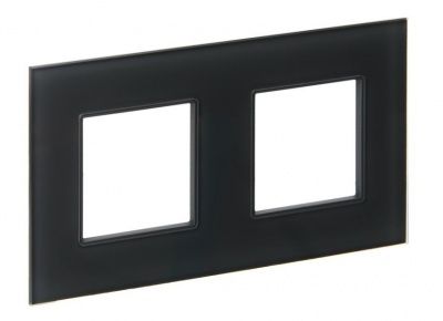 IEK SKANDY SK-M22-G-K53 Рамка 2-мест. SK-F22G стекло граф.