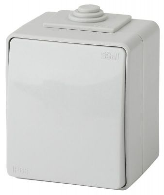 ЭРА 11-1601-03  Выключатель IP65, 10АХ-250В, ОУ,  Эксперт, серый (10/100/1600)