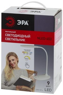 ЭРА NLED-453-9W-W белый наст. светильник