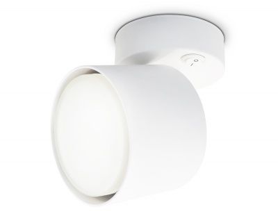 Ambrella Накладной спот с выключателем TA132 WH белый GX53 max 12W D79*134*D84