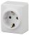 ЭРА Эксперт 11-2203-01 Розетка с заземлением 2P+E Schuko, IP20,16A-250V, ОУ, белый (1 / 16 / 160)